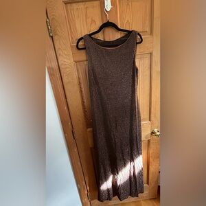 Alex Evenings Formal Brown dress with allover Gold sparkle detail sz 16